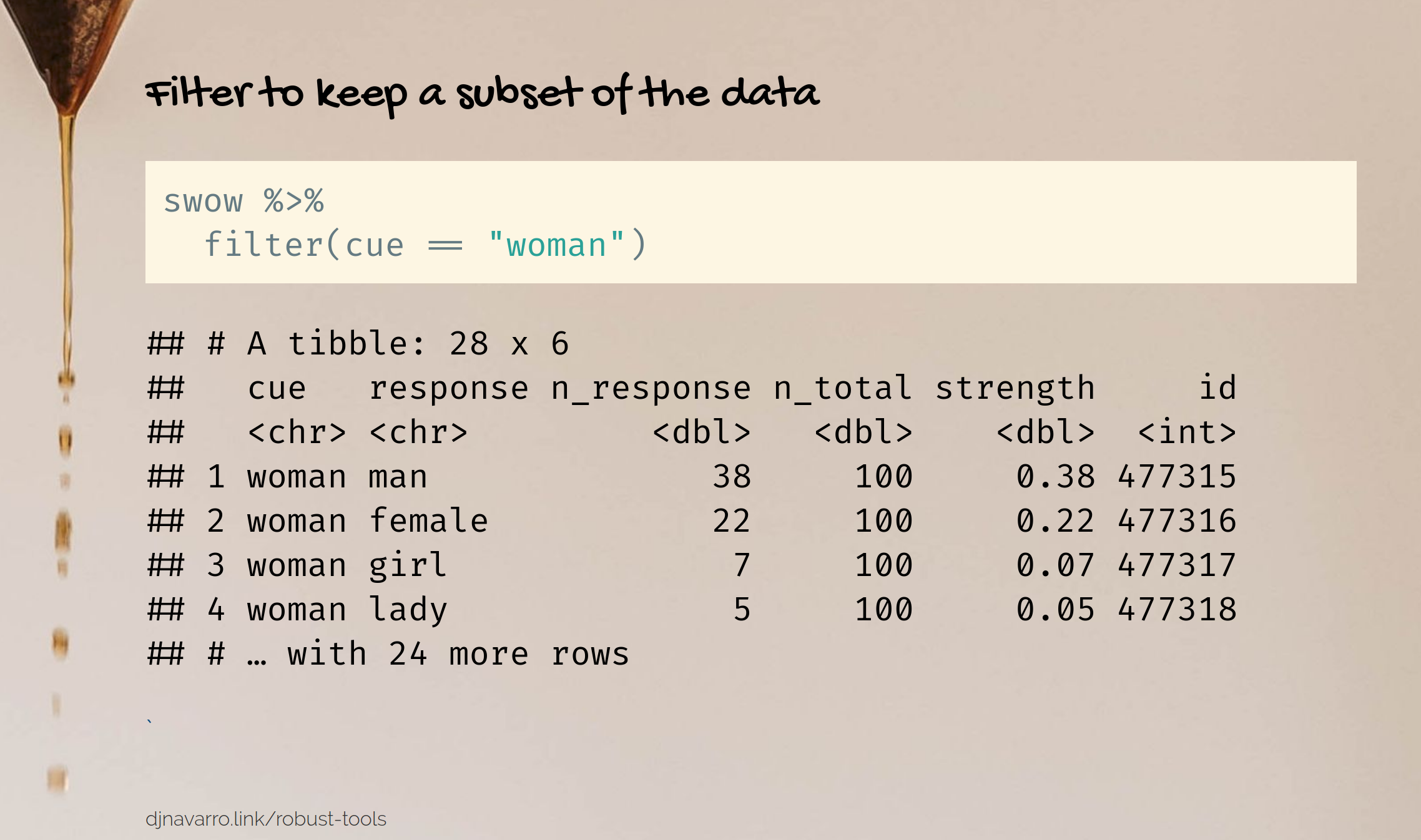 > 💃 > dplyr, or a dance with data